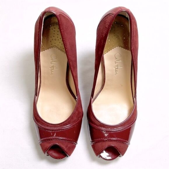 Cole Haan Red Patent Leather Pumps - Picture 3 of 6